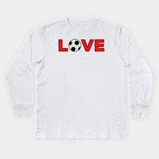 Soccer Love Kids Long Sleeve T-Shirt